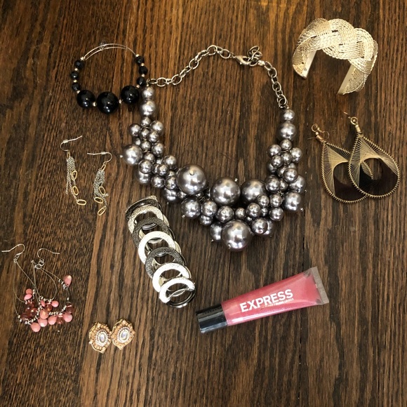 Express Jewelry - Jewelry and Lip Gloss Bundle
